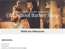 Tablet Screenshot of oldschoolbarbers.com